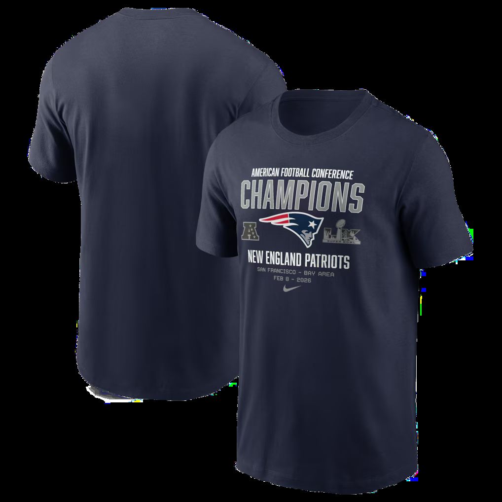 Men 2026 NFL New England Patriots T-shirt blue 05